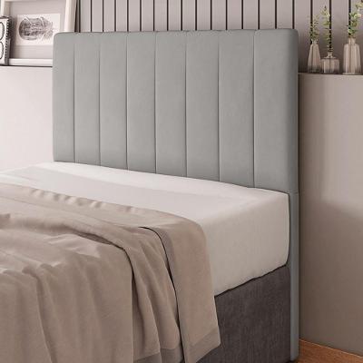 Cabeceira Cama Box Casal Queen Size Ivana 160cm Veludo Prata - Abmaza