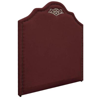 Cabeceira Casal Orlando P02 140cm Suede Bordô