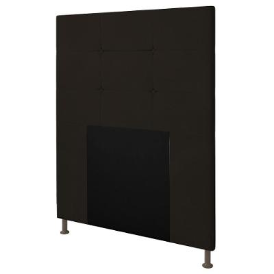 Cabeceira Cama Box Solteiro 90Cm Safira Suede I02 Marrom - Mpozenato