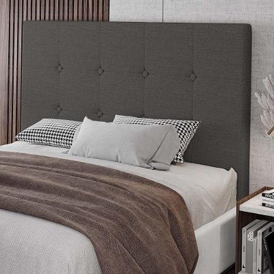 Cabeceira Cama Box Casal King Size Luana 193cm Linho Cinza - Abmaza