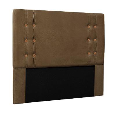 Cabeceira Decorativa Queen Size 1,60m Kors Suede Caramelo