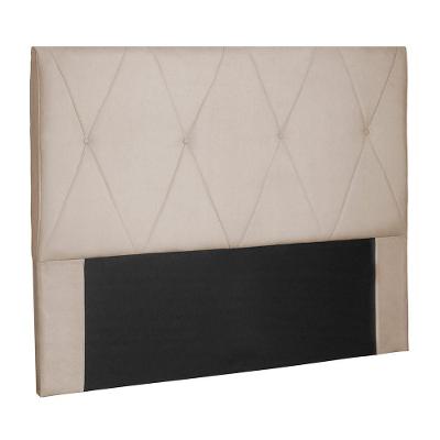 Cabeceira Decorativa Queen Size 1,60m Yves Suede Bege