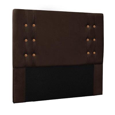 Cabeceira Decorativa Queen Size 1,60m Kors Suede Café