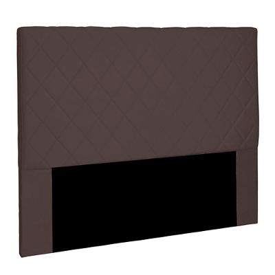 Cabeceira Decorativa Queen Size 1,60m Givenchy Suede Café