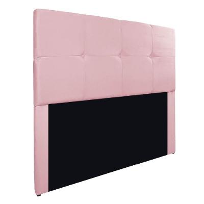 Cabeceira Queen Marseille P02 160 Cm Suede Rosa Bebê