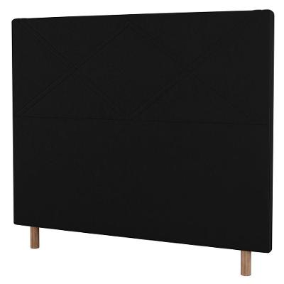Cabeceira Cama Box Casal Queen Size 160cm Corano Preto
