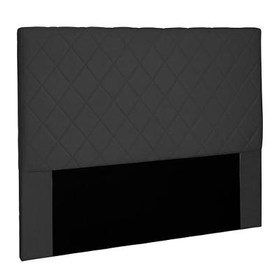 Cabeceira Decorativa King Size 1,95m Givenchy Suede Preto