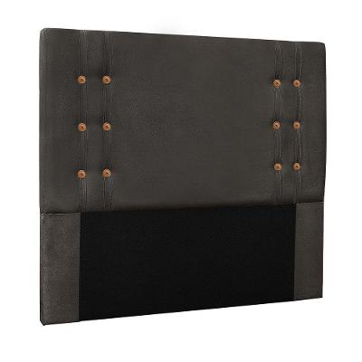 Cabeceira Decorativa 1,40m Kors Suede Cinza