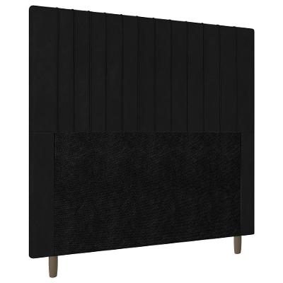 Cabeceira Cama Box Solteiro Nala 90cm Corano Preto