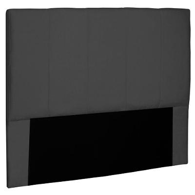 Cabeceira Decorativa Casal 1,40m Erza Suede Preto