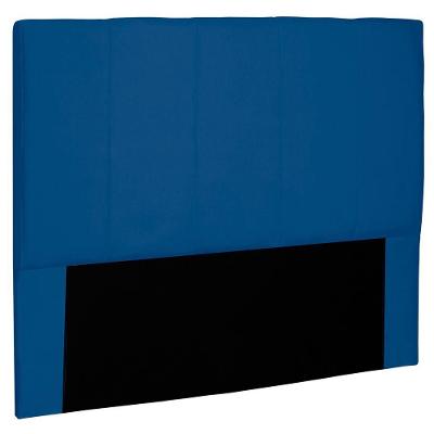 Cabeceira Decorativa Casal 1,40m Erza Suede Azul Marinho