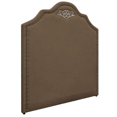 Cabeceira Casal 140 Cm Para Cama Box Suede Marrom