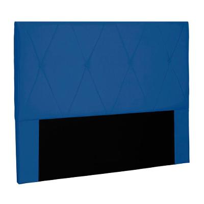 Cabeceira Decorativa 1,40m Yves Suede Azul Marinho