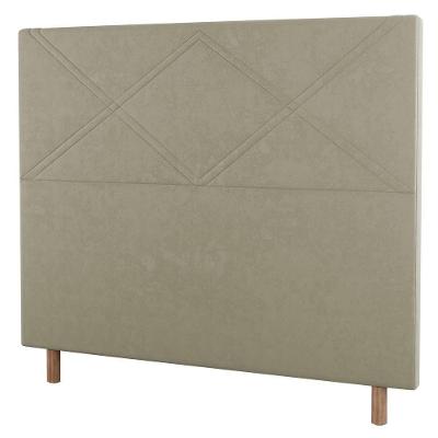 Cabeceira Cama Box Casal King Size Cairo 195cm Corano Bege