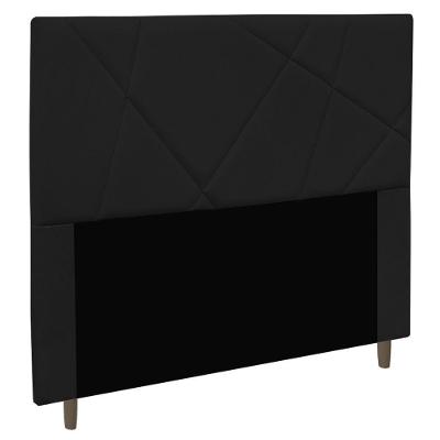 Cabeceira Cama Box Casal Queen Size Mali 160cm Corano Preto