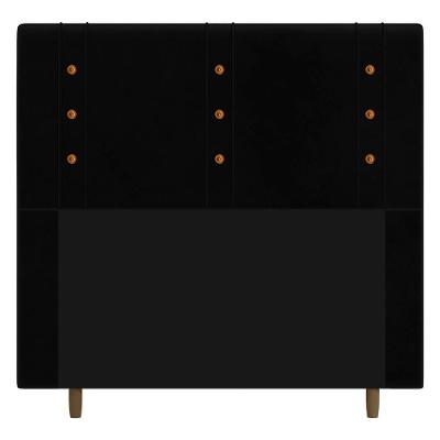 Cabeceira Cama Box Casal Queen Size Roma 160cm Corano Preto