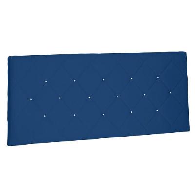 Cabeceira Estofada Box Casal 140cm Azul Marinho