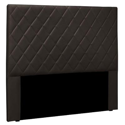 Cabeceira Estofada Box Casal King Size Esmeralda 195cm Marrom