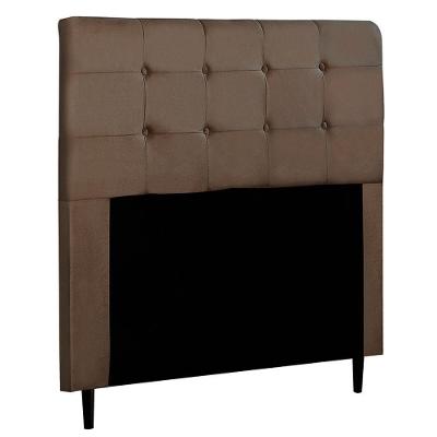 Cabeceira Cama Box Casal Queen Luna 160cm Suede Marrom