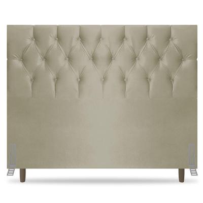 Cabeceira Cama Box Casal Queen Size Madrid 160cm Bege