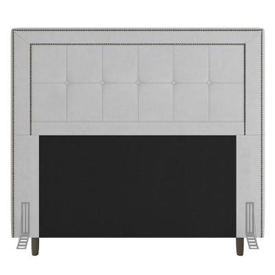 Cabeceira Box Queen Size 160cm Com Tachas E Frame Branco
