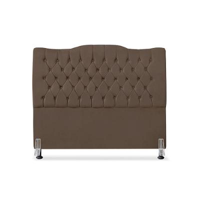 Cabeceira De Cama Box Casal 140cm Dunas - Veludo Marrom