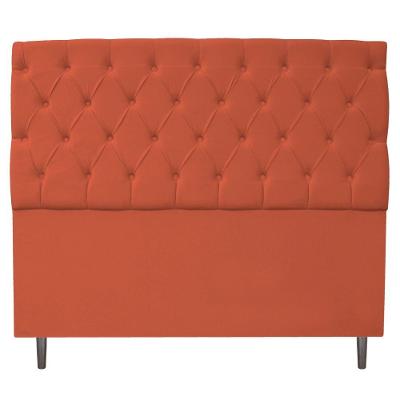 Cabeceira Estofada Liverpool 195cm King Suede Terracota