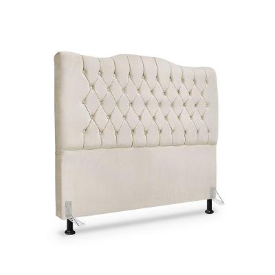 Cabeceira De Cama Box Casal 140cm Dunas - Veludo Bege