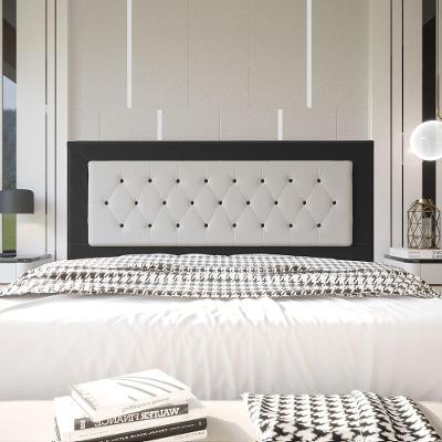 Cabeceira Casal 1,95m Havana Suede Preto Dal Poz Estofados