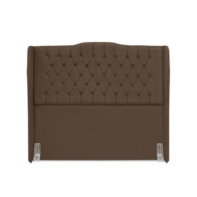 Cabeceira De Cama Box Queen 160 Cm Dubai Premium - Veludo Marrom