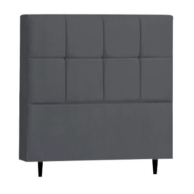 Cabeceira Roma Para Cama Box Queen 160 Cm Suede Cinza