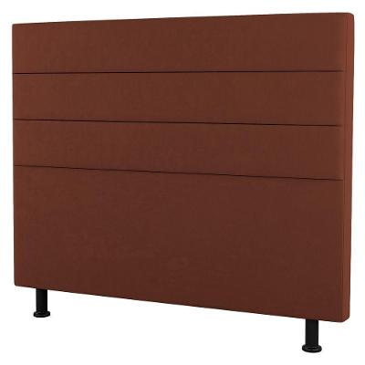 Cabeceira Casal Queen Size Malik 160cm Suede Terracota