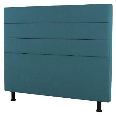 Cabeceira Casal Queen Size Malik 160cm Suede Turquesa