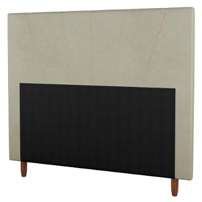 Cabeceira Casal Queen Size 160cm Linho Bege