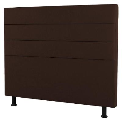 Cabeceira Casal King Size Malik 195cm Sintético Marrom