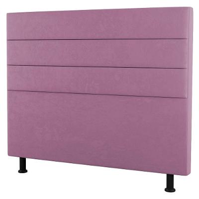 Cabeceira Casal Queen Size Malik 160cm Suede Rosa