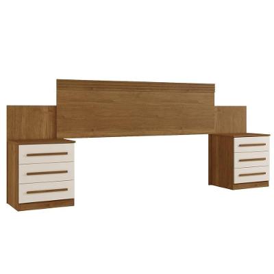 Cabeceira Império Quarto Casal E Queen Com Mesa De Cabeceira Cinamomo/off White Cinamomo/off White