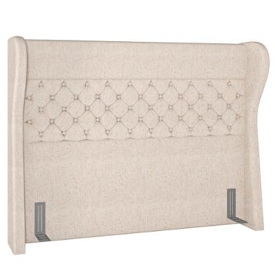 Cabeceira Cama Box Casal King 195Cm Trinidad P02 Linho Cru