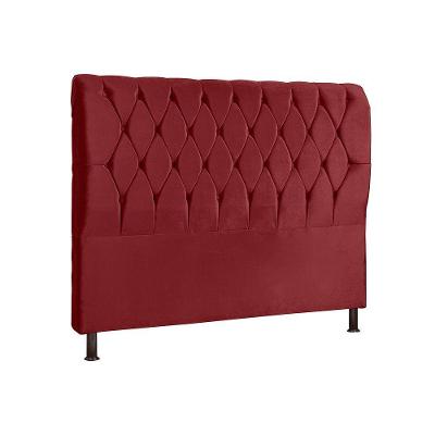 Cabeceira Para Cama Box Casal Grecia 140cm Bordô