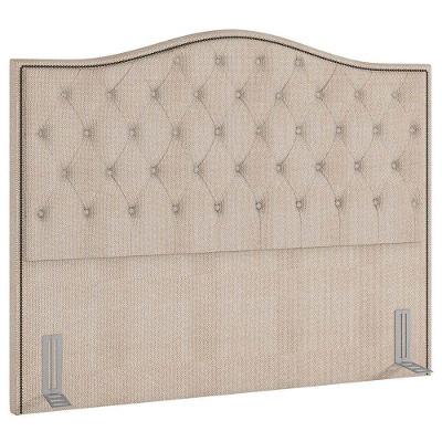 Cabeceira Cama Box Casal King 195Cm Siena P02 Linho Bege Cru
