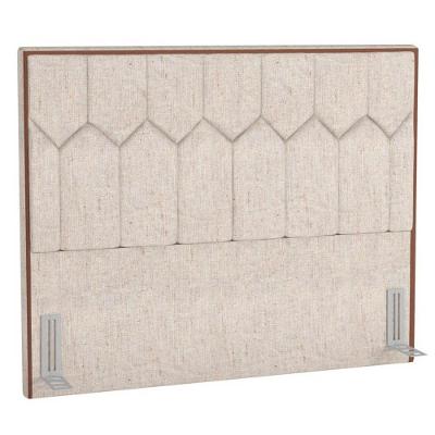 Cabeceira Cama Box Casal 140Cm Órion P02 Linho Cru