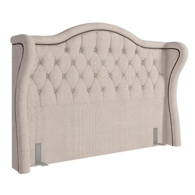 Cabeceira Cama Box Casal 140Cm Antibes P02 Linho Bege Cru