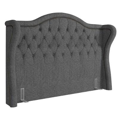 Cabeceira Cama Box Casal 140Cm Antibes P02 Linho Cinza
