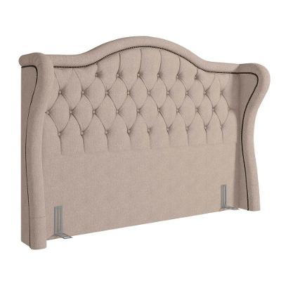 Cabeceira Cama Box Casal King 195Cm Antibes P02 Linho Areia