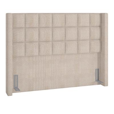 Cabeceira Cama Box Casal Queen 160Cm Pisa P02 Linho Bege Cru