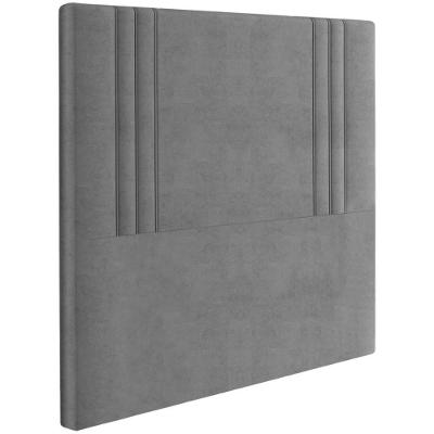 Cabeceira Solteiro 88 Cm London Veludo Cinza Soon Cinza