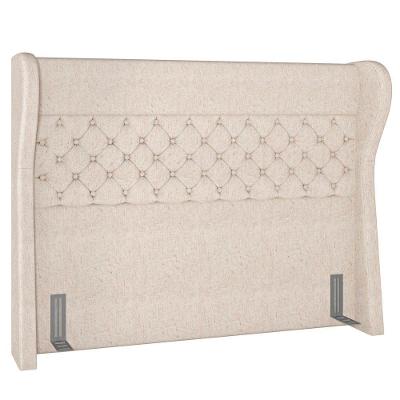 Cabeceira Cama Box Casal Queen 160Cm Trinidad P02 Linho Cru