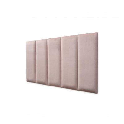 Placas Cabeceira Solteiro 100cm X 60cm 5 Placas Veludo Nude