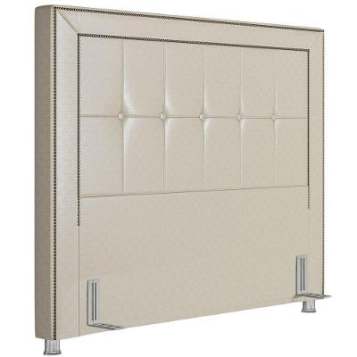 Cabeceira Cama Box Casal 140cm P05 Atenas Corino Branco