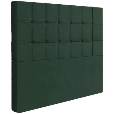 Cabeceira Casal 138 Cm Lots Veludo Verde Soon Verde